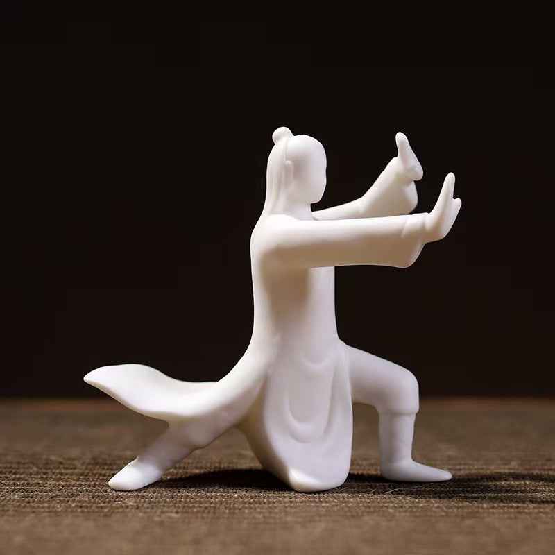 Taiji Figurine Ceramic Sculptures – Harmony in Motion